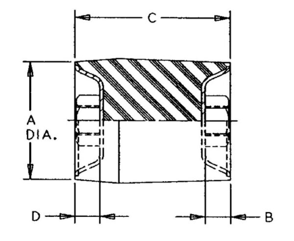 J-3424-3 Sandwich Mounts Unc Thread Type 4 - Image 2