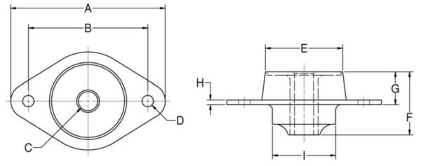 VFM-1564-2 Center Bonded Mounts Safetied Tube Form Series - Image 2